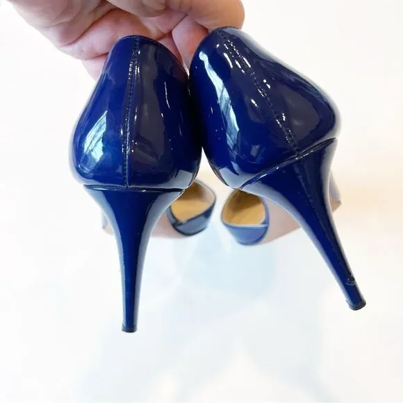 Prada D’Orsay Blue Patent Pumps 39.5 - Picture 10 of 12